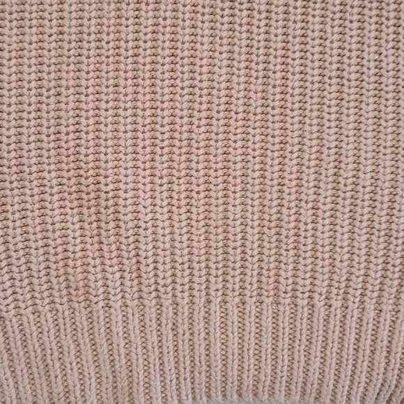 Forever 21 Blush Colored Knit Sweater with Lace Cut Outs - Picture 7 of 9